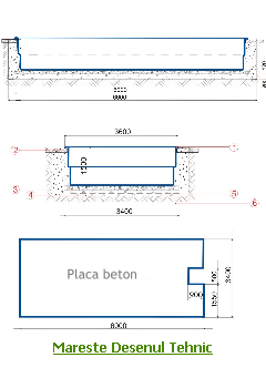 Piscina CRETA - schita tehnica